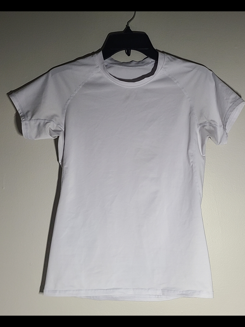 3for10 - Women's White Short Sleeve Crew Tee - Compression Like Shirt